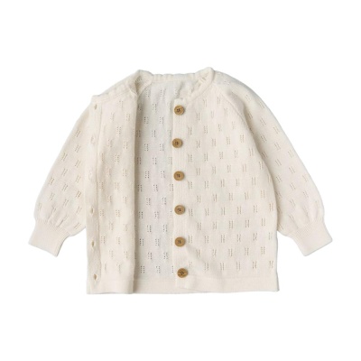 Кардиган вязаный Хлопок Маленькая звезда ВБ0087 (ЧЗ-мз) кремовый 02