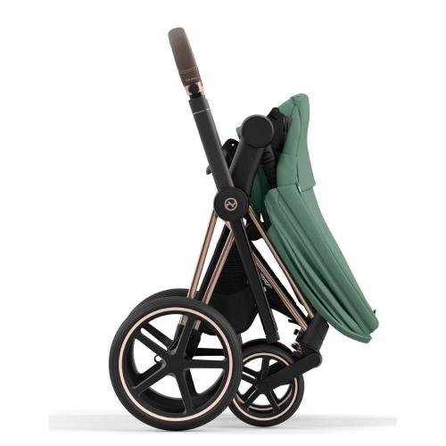 Коляска 2 в 1 Cybex Priam IV Rosegold Leaf Green фото 23