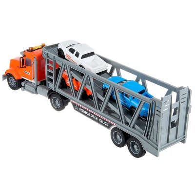 Автовоз с машинками инерционный свет звук Veld Co 135130 11