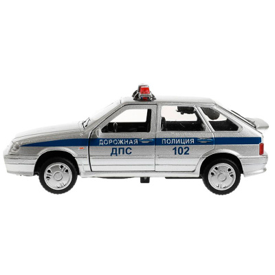 Игрушка машинка металлическая LADA-2114 Samara Полиция Технопарк 2114-12SLPOL-SR 3
