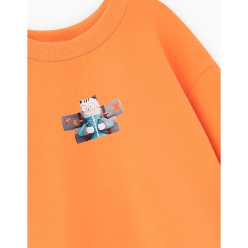 Свитшот для мальчика Bellbimbo М.250035 абрикосовый фото 2