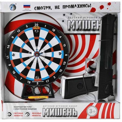 Пистолет с мишенью Азартная стрельба Рыжий кот 989773R 1 Пистолет с мишенью Азартная стрельба Рыжий кот 989773R 1