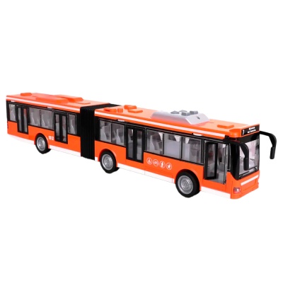 Игрушка Автобус инерционный масштаб 1:16 звук свет Kid Rocks YK-2104 1
