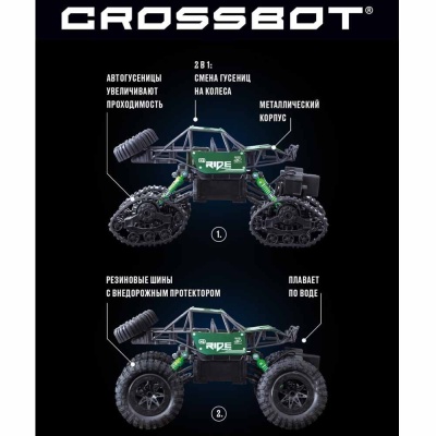 Гидроход 2 в 1 на радиоуправлении 4WD Crossbot 870592