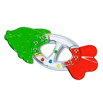 Погремушка прорезыватель Рыбка Stellar 01573