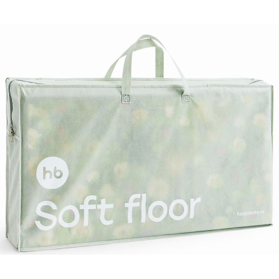Складной развивающий коврик Soft Floor Happy Baby 331902 зеленый-цветочное поле 5