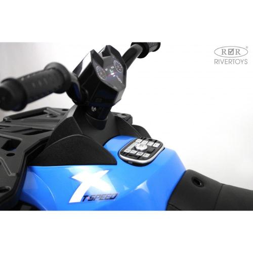 Детский электроквадроцикл 4WD RiverToys T001TT синий фото 3