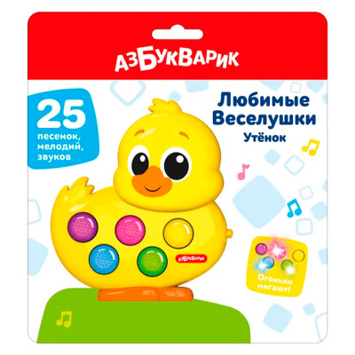 Развивающая игрушка Любимые Веселушки Утенок Азбукварик 3404 2