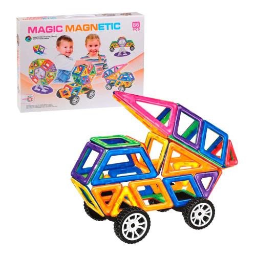 Магнитный конструктор Magic Magnetic 86 деталей Наша Игрушка 200594776