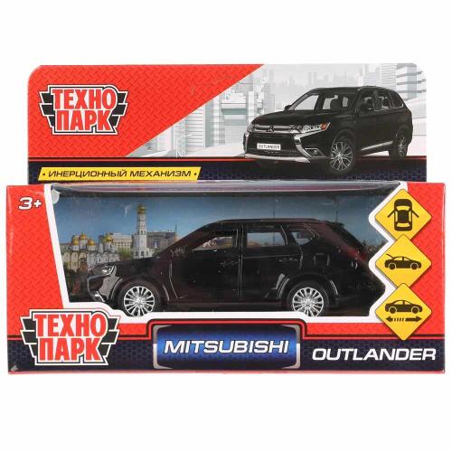 Металлическая инерционная машинка MITSUBISHI OUTLANDER 12 см Технопарк OUTLANDER-BK фото 2