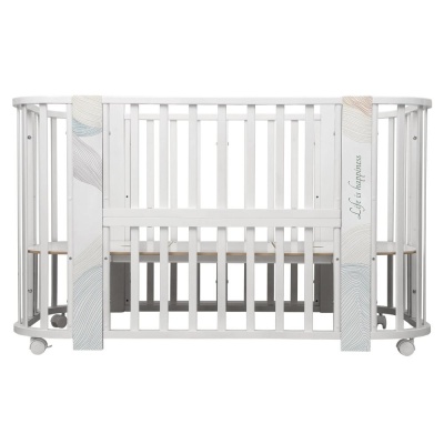 Кровать-трансформер с поперечным маятником Indigo Green Line 5 в 1 волна 03 Кровать-трансформер с поперечным маятником Indigo Green Line 5 в 1 волна 03