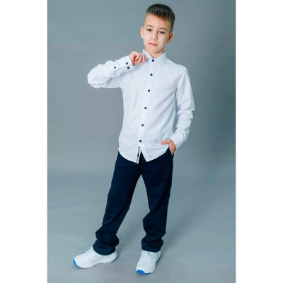 Рубашка школьная для мальчика Deloras С71753 белая 2