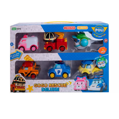 Набор машинок Robocar Poli 6 штук Silverlit ZR-914