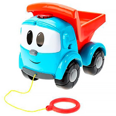 Каталка с палкой Грузовичок Лева 20 песен и звуков Умка HT838-R-WOD 2