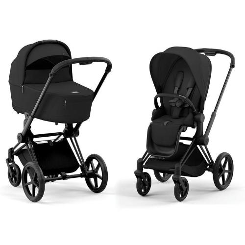 Коляска 2 в 1 Cybex Priam IV Matt Black Sepia Black фото 13