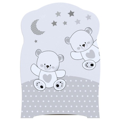 Кровать детская с поперечным маятником ВДК Funny bears белый