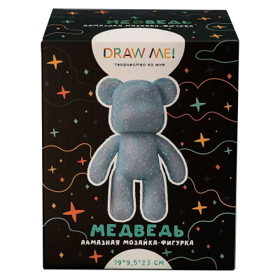 Алмазная мозаика на фигурке Blue bear Draw me! 156-DB008 3