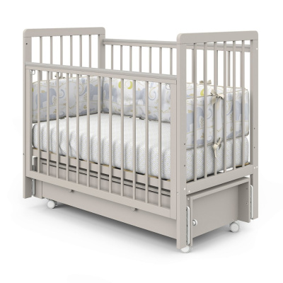 Кровать детская с продольным маятником Pituso Tiny Кашемир 02