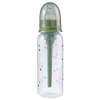 Бутылочка для кормления с силиконовой соской 250 мл Happy Baby 10015 cherry