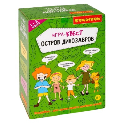 Настольная игра Остров динозавров Bondibon BB5141