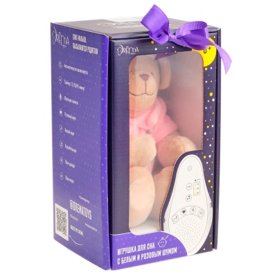 Игрушка для сна Медведь Дрёма Рыжий кот 103 розовый