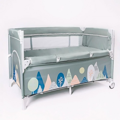 Манеж-кровать Amarobaby Transform Mountains прямоугольный зеленый 4