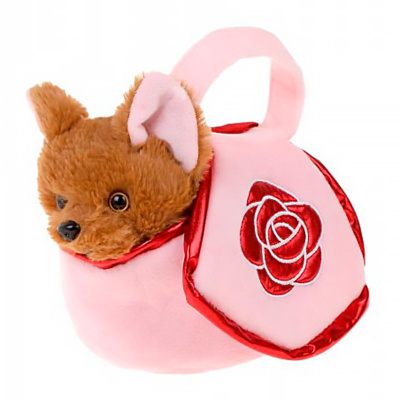 Мягкая игрушка Щенок Розочка 17 см в сумочке Fluffy Family 682313 2