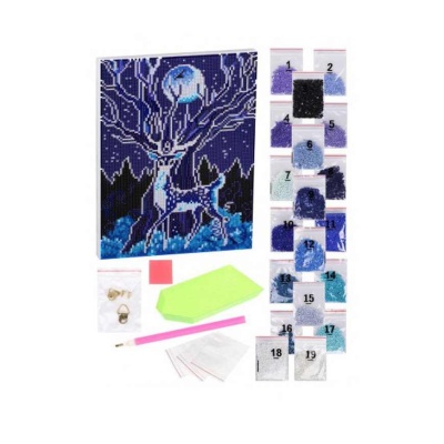 Алмазная мозаика Лесной олень 25х35 см On Time 45103 2