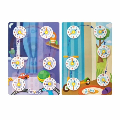 Игра развивающая Магнитные истории Учим время! Десятое Королевство 01658