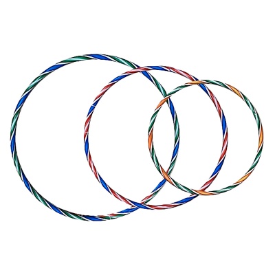 Обруч классический разноцветный диаметр 80 см IT109037