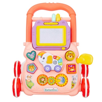 Игровой центр-ходунки Слоник, розовый Elefantino IT108400-1