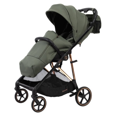 Прогулочная коляска Peppy Amici Green рама Gold (LX) 04