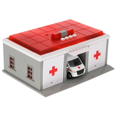 Игровой набор Медицинский пункт Технопарк GARAGE-22SL1XCAR-AMB 2
