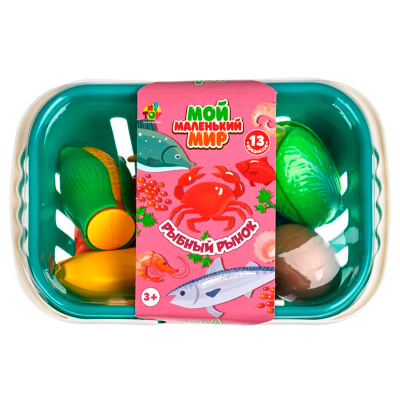 Игровой набор Мой маленький мир Рыбный рынок 1Toy Т26322 5