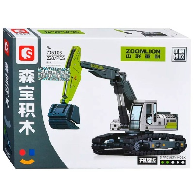 Конструктор Экскаватор на гусеничном ходу 236 деталей 705103 4