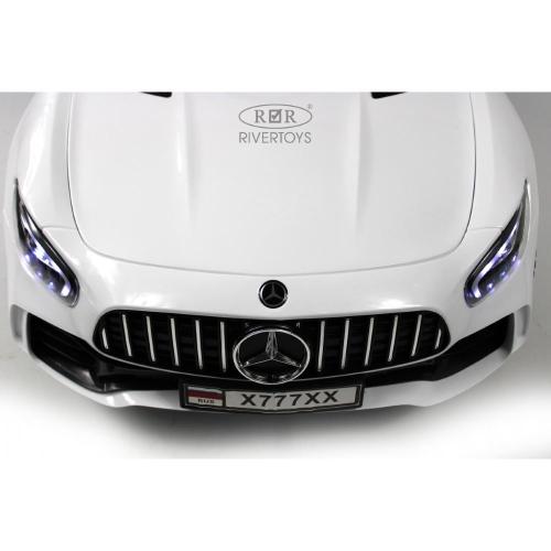 Детский электромобиль Mercedes-Benz AMG GT RiverToys X777XX белый фото 13