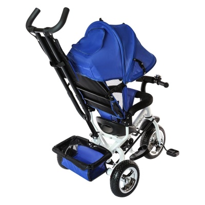 Велосипед трёхколёсный с родительской ручкой Velobibi Венера ВЛ-0872 синий 03