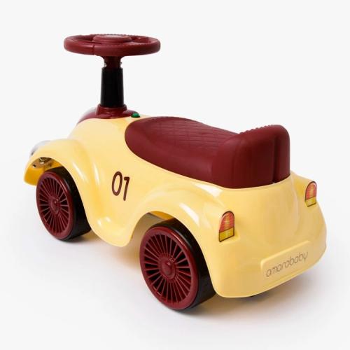 Толокар звук свет Amarobaby Retro желтый/красный фото 2