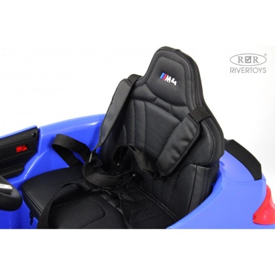 Детский электромобиль BMW M4 RiverToys A004AA синий