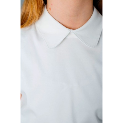 Блузка поло школьная для девочки Deloras Z64216S молочная 5