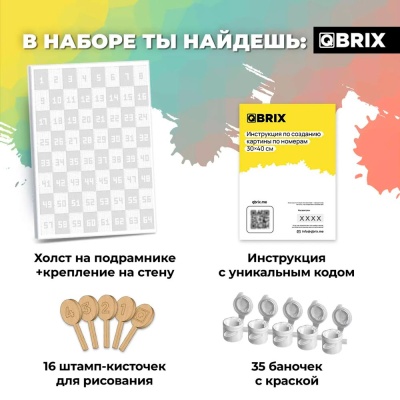 Картина по номерам из любой фотографии Original 30х40 см Qbrix 40030 3