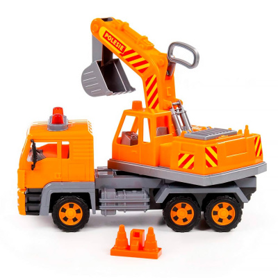 Автомобиль экскаватор Алмаз 2 инерционный Полесье 87911 3