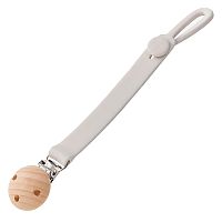 Держатель для пустышки с металлической прищепкой Happy Baby 11029 light gray