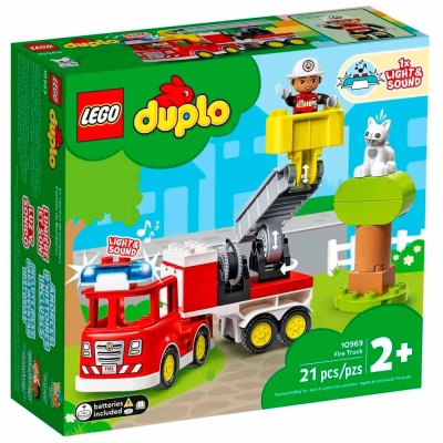 Конструктор Lego Duplo Пожарная машина с мигалкой 21 деталь Lego 10969 3