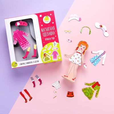 Магнитная настольная игра Одевашка Времена года Девочка ЯиГрушка 59787