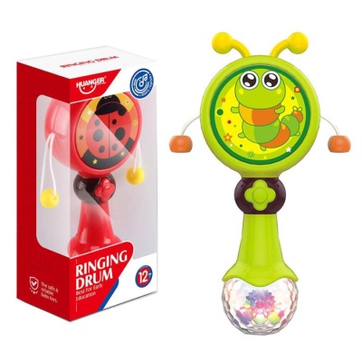 Игрушка погремушка Гусеничка Huanger HE0514