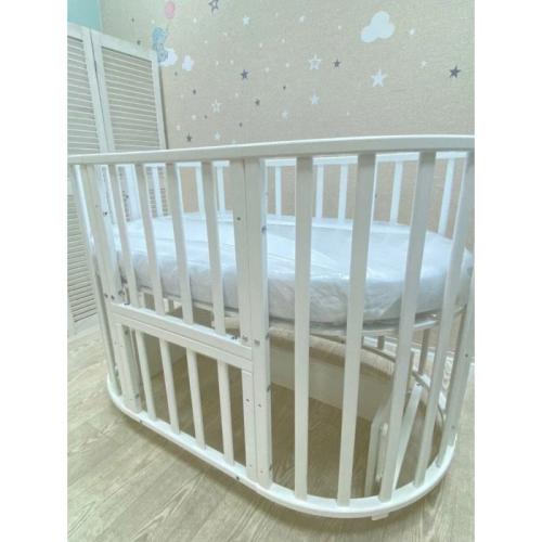 Кроватка детская 11 в 1 с поперечным маятником Incanto Stella KR-0175 фото 8
