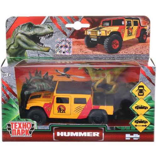 Игрушка Машина Hummer h1 пикап 12см и динозавр Технопарк SB-18-09-H1+DINO(WB) фото 2