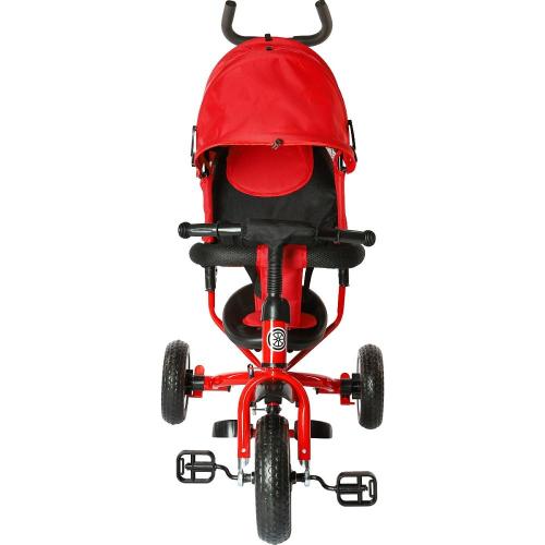 Велосипед трёхколёсный с родительской ручкой Velobibi Меркурий ВЛ-0867 красный фото 4