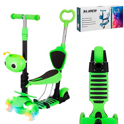 Самокат трехколесный с ручкой управления Slider IT50G 5